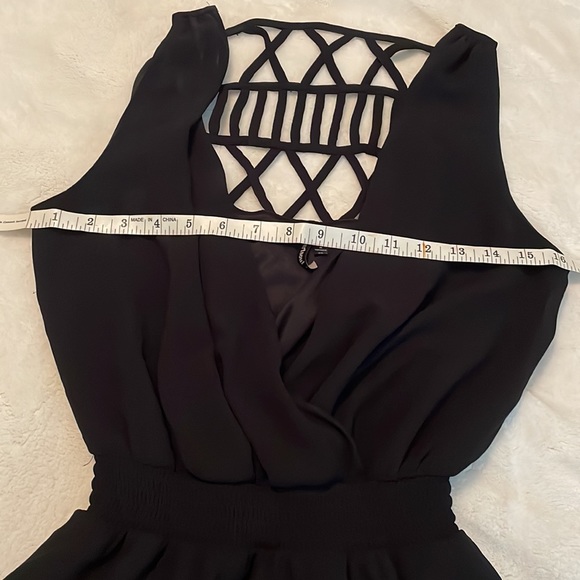 Black Lace Back Romper size XS - Picture 4 of 10